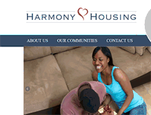 Tablet Screenshot of harmonyhousing.org